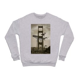 Whale Watching from the Golden Gate Bridge Crewneck Sweatshirt