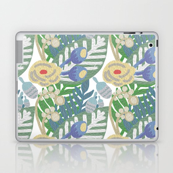 Jungle Flowers Laptop & iPad Skin