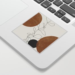 Abstract Plant Sticker