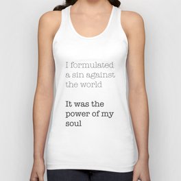 My Sin Against the World Tank Top