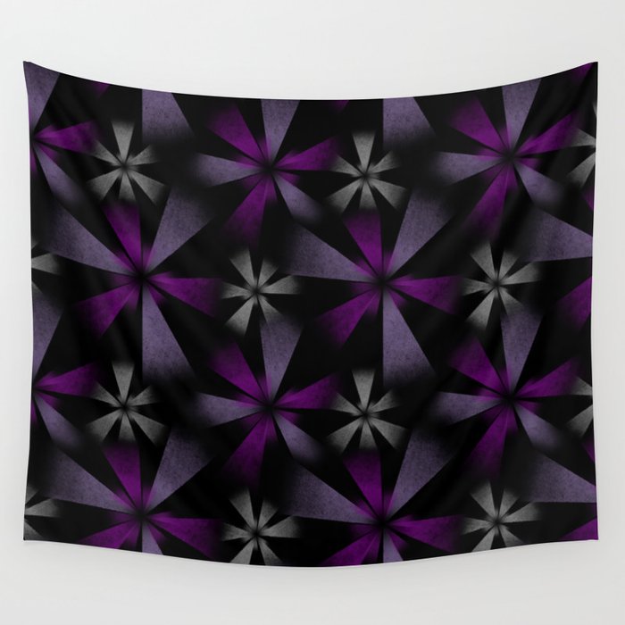 Fragmented Starbursts Wall Tapestry