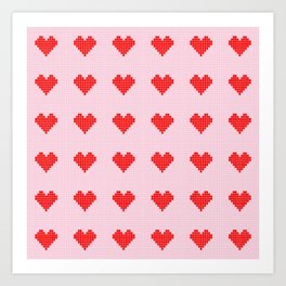 Heart and love 44 Art Print