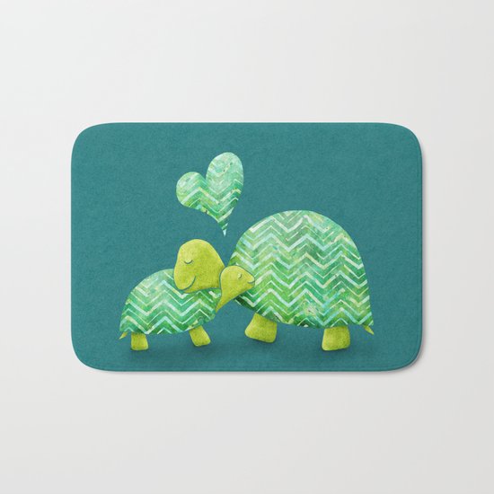 Turtle Hugs Bath Mat