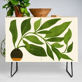 The Wanderer - House Plant Illustration Credenza