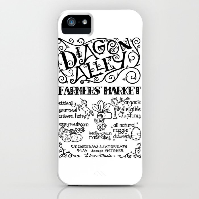 diagon alley farmers' market iphone case