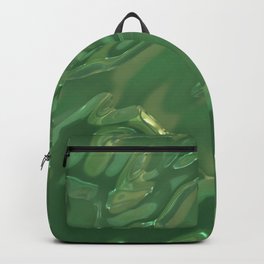 Luxury green fluid background Backpack