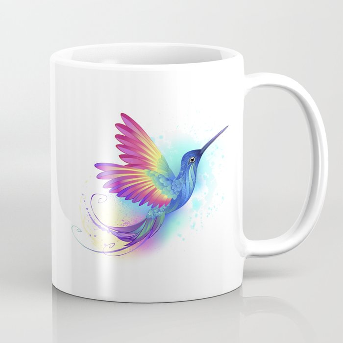 Exotic Rainbow Hummingbird Coffee Mug