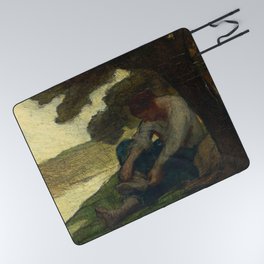Honoré Daumier "Après le bain (After bath)" Picnic Blanket