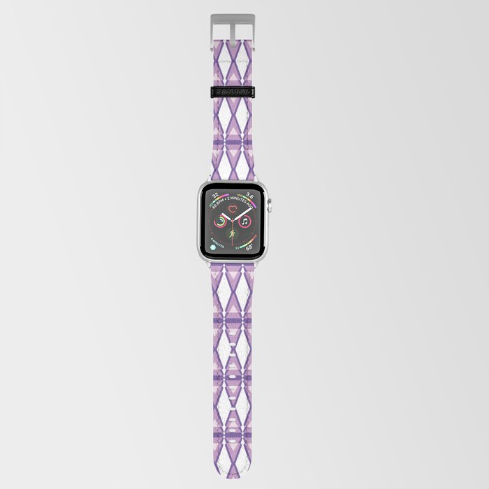 Rounded Edge Triangles Pattern - Purples Apple Watch Band