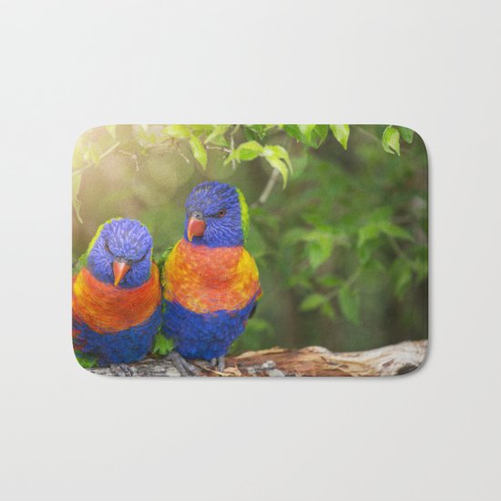 Birds in Love Bath Mat