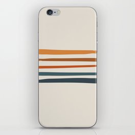 Inkaa - Warm Colourful Summer Retro Ink Stripes Design  iPhone Skin