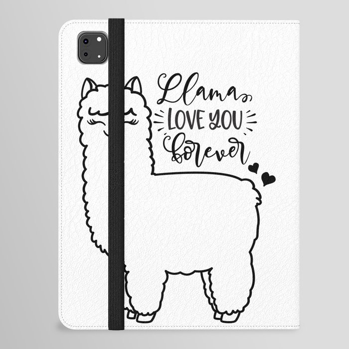 Llama Love You Forever iPad Folio Case