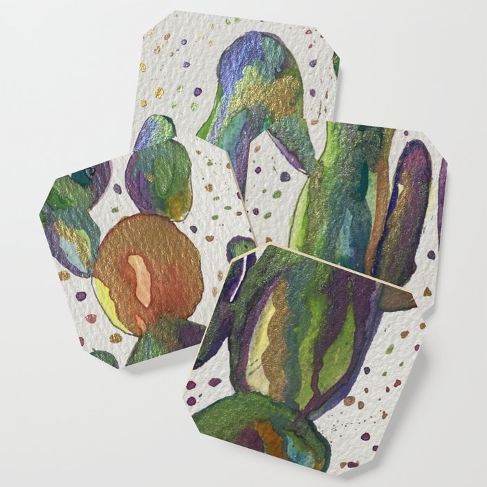 Colorful Cactus Coaster