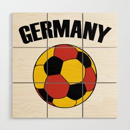 Germany Soccer Ball - Deutschland Football Wood Wall Art