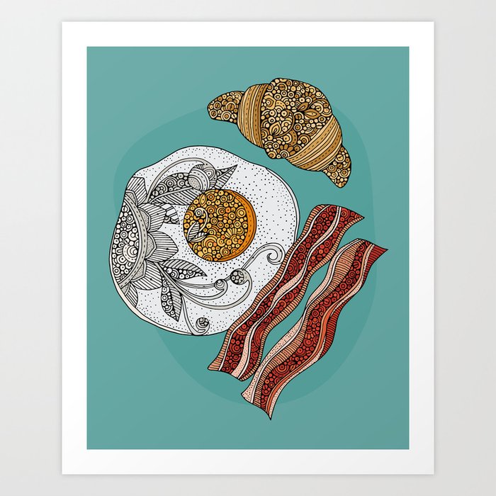 Egg and Bacon Art Print