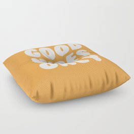 Good Vibes Only Yellow Floor Pillow