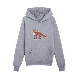 Fox and Fairy  Kids Pullover Hoodies