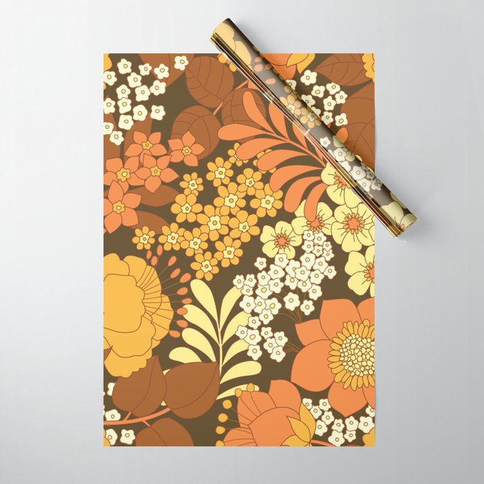 Brown wrapping paper with designs deals