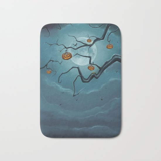 Halloween Tree Bath Mat