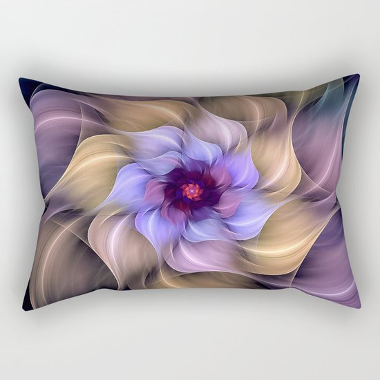 Colorful Magic Flower Rectangular Pillow