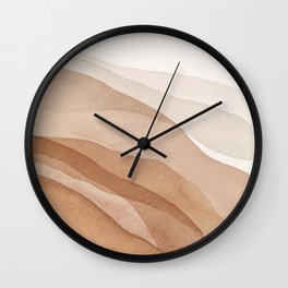 Mountains and hills Wall Clock