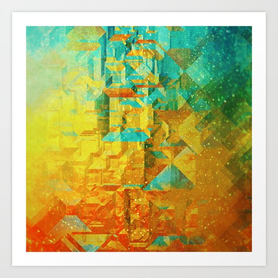 Golden Art Print