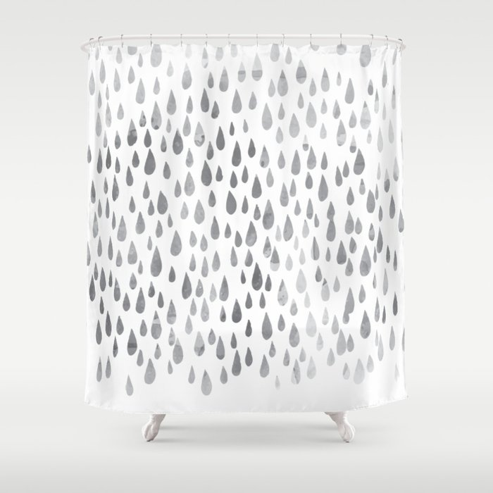 Pluviophile Rain Love Shower Curtain