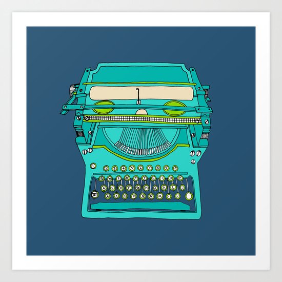 Typewriter Number Five Art Print