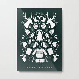 Christmas Motifs Metal Print