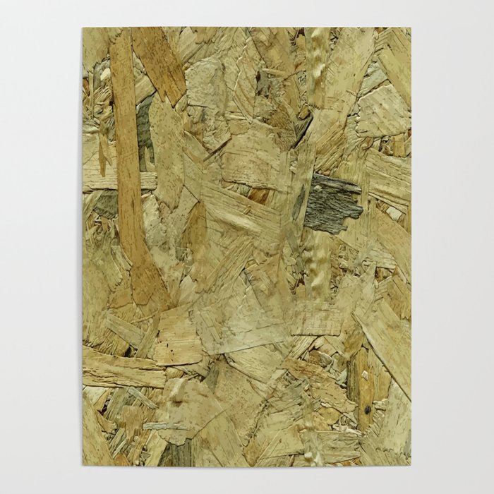 CHIPBOARD WOOD BACKGROUND. Poster