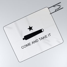 Texas Come and Take It Flag Picnic Blanket
