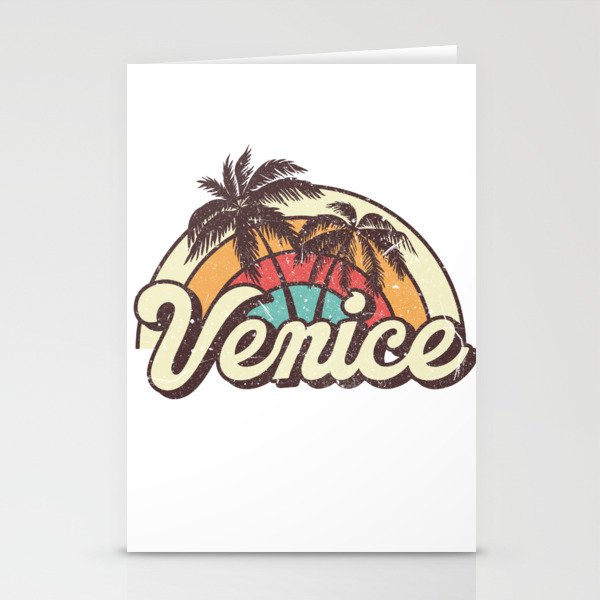 Venice beach city Stationery Cards