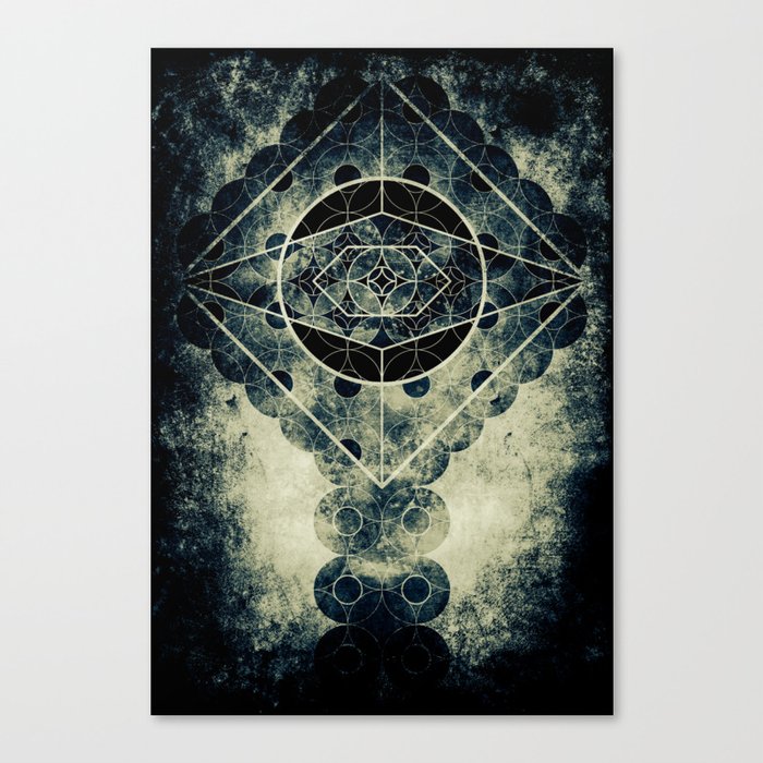 Sacred Geometry for your daily life -  SATURN EYE Canvas Print