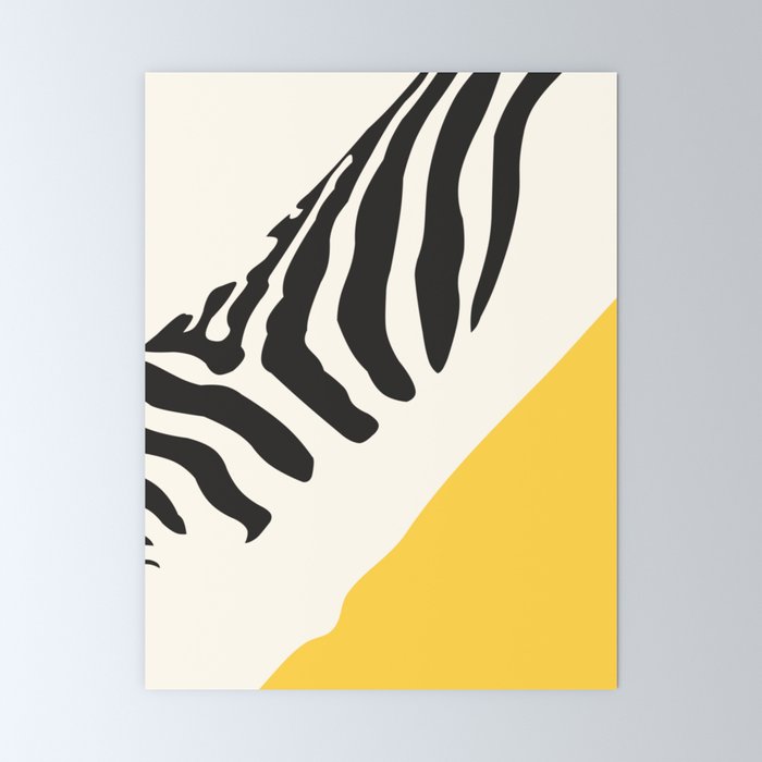 Zebra Abstract Mini Art Print