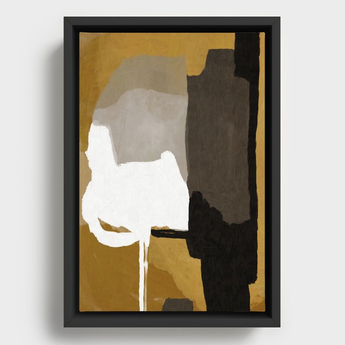 Clue Abstract Framed Canvas
