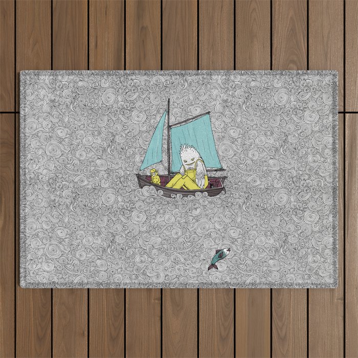 Old Man and the Sea Outdoor Rug