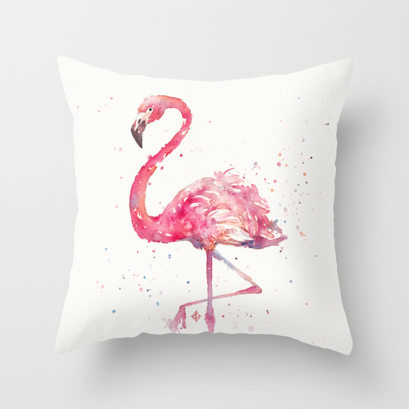 A Flamingos Fancy Throw Pillow By Sillierthansally Society6
