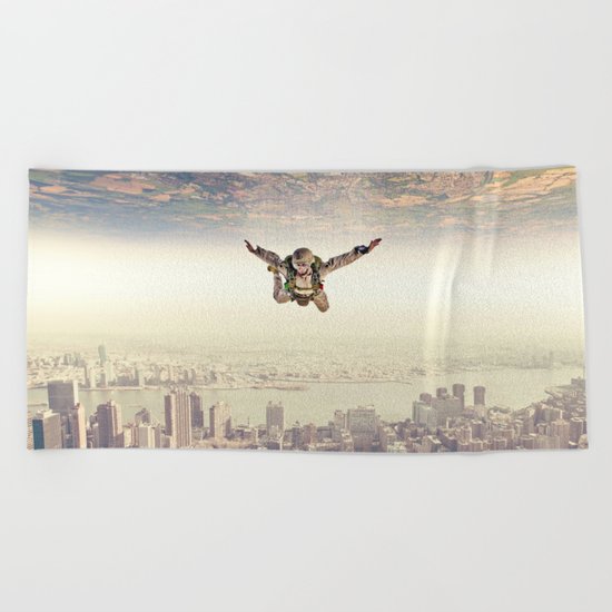 Diving to the Parallel Worlds Beach Towel