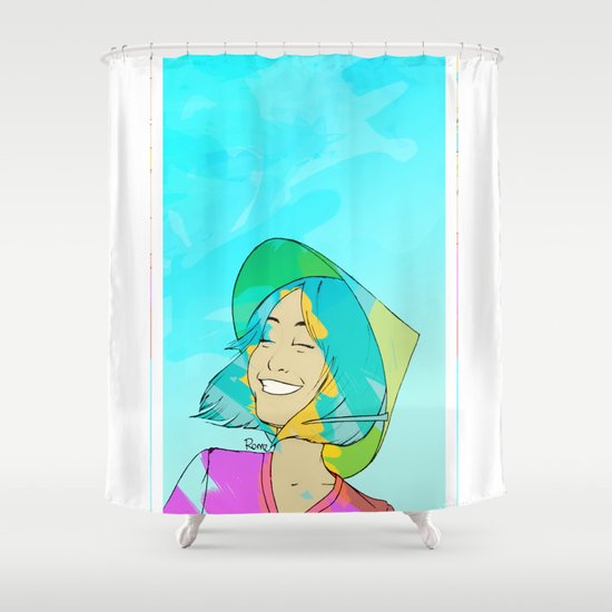 Asian Girl Laughing Shower Curtain By, Asian Shower Curtains