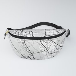 Oxford city map white Fanny Pack