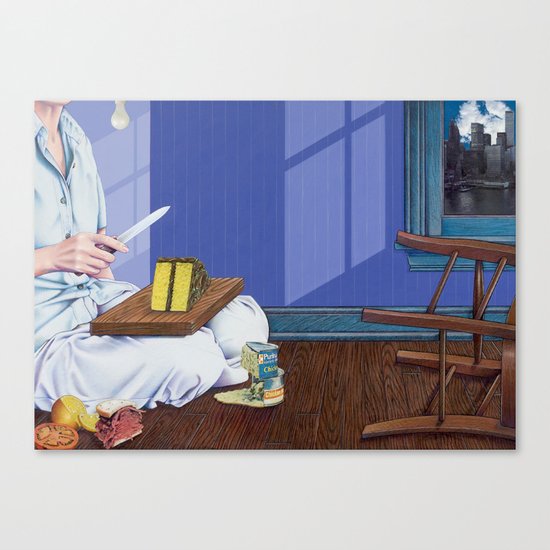 domestic scene Canvas Print