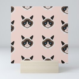 Angry cat Mini Art Print