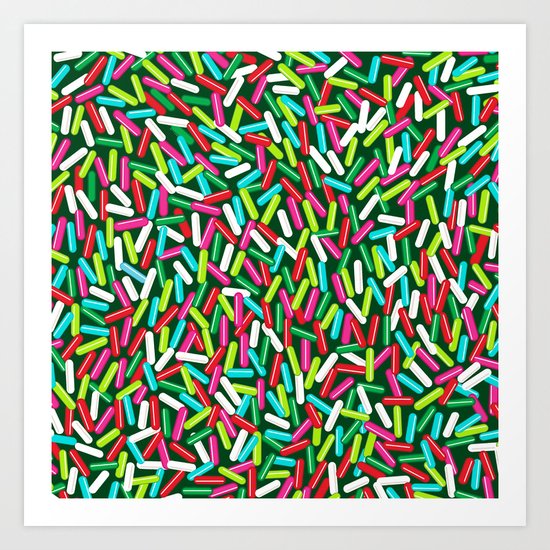 Encrusted With Sprinkles (Holiday Edition) Art Print