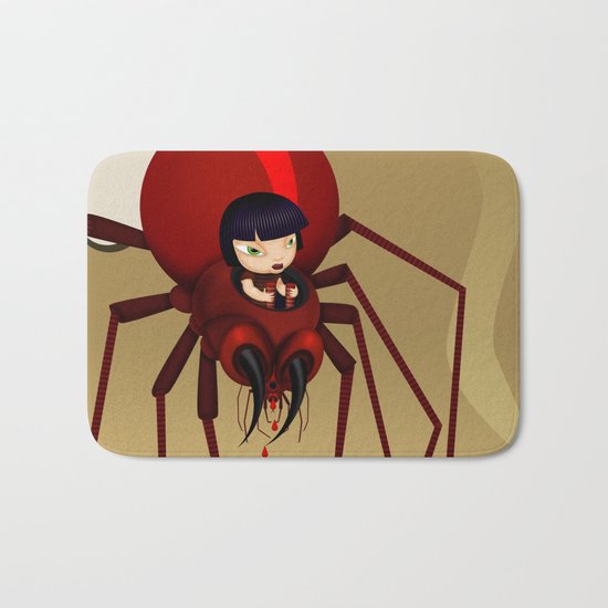 Travel by spider Bath Mat
