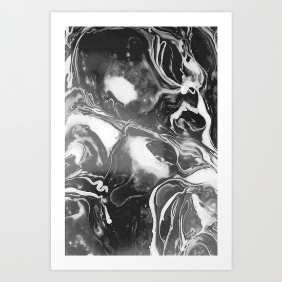 Melt - Asphalt Art Print