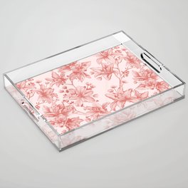 Lovely Lilies Acrylic Tray