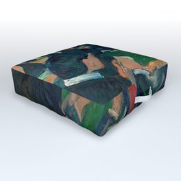 Edvard Munch roulette enhanced with artificial intelligence Outdoor Floor Cushion | Edvardmunch, Modernart, Famous, Symbolism, Painting, Expressionism, Munch, Art, Decorative, Painter 