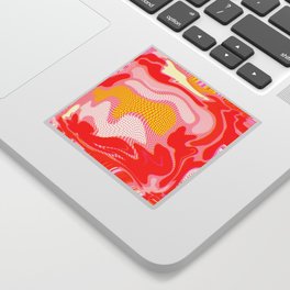 II. Abstract Wavy Colorful Baloons  Sticker