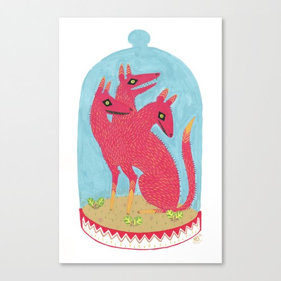 Don't Keep Your Hellbeasts in Glass Jars Canvas Print