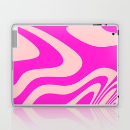 Magenta and Pink Zebra Abstract Marble Pattern Design Laptop Skin